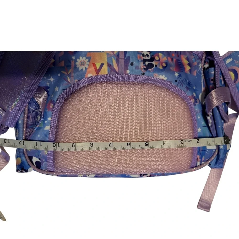 Kidspunk Kidsreliz Panda Backpack Purple Holographic School Bag GB-PD1-1